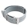 StrapHabit FKM Rubber Ribbed Military Style Dual Pass Strap Convert to Single Pass for Men and Women 20mm Gray 20mm