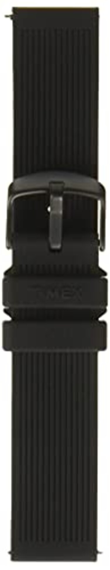 Timex TW7C06600 TwoPiece 20mm Black Silicone QuickRelease Strap
