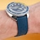 StrapHabit Quick Release Tropical Style FKM Rubber Watch Strap Band 18mm 19mm 20mm 21mm 22mm Blue 20mm