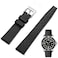 Niziruoup FKM Rubber Watch Strap Quick Release Tropical Style Fluororubber 18mm 20mm 22mm Universal Soft Durable Genuine FKM Rubber Replacement Band Strap for Men Women Rubber Black