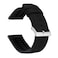BARTON WATCH BANDS 19mm Black Leather and Rubber Hybrid Watch Bands with Integrated Quick Release Spring Bars 316L Stainless Steel Choose Strap Color Width