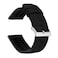 BARTON WATCH BANDS 19mm Black Leather and Rubber Hybrid Watch Bands with Integrated Quick Release Spring Bars 316L Stainless Steel Choose Strap Color Width