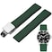 Niziruoup FKM Rubber Watch Bands Deployment Clasp Adjustable CTS Fluororubber 19mm 20mm 21mm 22mm Quick Release Soft Durable FKM Rubber Watch Strap Universal Replacement Band Strap for Men Women