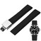Niziruoup Watch Bands FKM Rubber Watch Strap Deployment Clasp Adjustable CTS Fluororubber 19mm 20mm 21mm 22mm Quick Release Soft Durable FKM Rubber Universal Replacement Band Strap for Men Women
