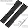 Feyert 21mm Watch Band Compatible with Patek Philippe Aquanaut 5164A 5167A men FKM Rubber Replacement Strap men Silicone Bracelet Black