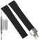 Feyert 21mm Watch Band Compatible with Patek Philippe Aquanaut 5164A 5167A men FKM Rubber Replacement Strap men Silicone Bracelet Black