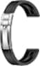 Yhmoo Watchband For Rolex SUBMARINER GHOST DATEJUST OYSTERPERTUAL DAYTONA YACHTMASTER Deployment Buckle 20mm Rolex Silicone Rubber Strap Replacement black