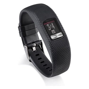 INF Replacement Wristband Compatible with Garmin Vivofit 4 Interchangeable Wristband Accessory Wristband Sports Watch Band TPUTPE Black Large