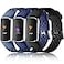 Maledan Compatible with Fitbit Charge 6 Charge 5 Bands Women Men Waterproof Sport Band Breathable Strap Replacement Wristbands for Fitbit Charge 6 Charge 5 Accessories BlackNavy BlueBlue Gray