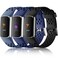 Maledan Compatible with Fitbit Charge 6 Charge 5 Bands Women Men Waterproof Sport Band Breathable Strap Replacement Wristbands for Fitbit Charge 6 Charge 5 Accessories BlackNavy BlueBlue Gray