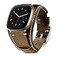 Hepsun Compatible with Fitbit SenseSense 2Versa 3Versa 4 Bands Genuine Leather Cuff Band Replacement Strap with Stainless Steel Clasp Compatible for Fitbit Versa 3 Sense Accessories Men Women