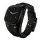 Hepsun Compatible with Fitbit SenseSense 2Versa 3Versa 4 Bands Genuine Leather Cuff Band Replacement Strap with Stainless Steel Clasp Compatible for Fitbit Versa 3 Sense Accessories Men Women