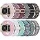 GEAK 12 Pack Elastic Nylon Band Compatible with Fitbit Versa 3Fitbit Versa 4Fitbit SenseSense 2 Bands for Women Men Breathable Stretchy Sport Solo Loop Strap for Fitbit Versa 3Versa 4 Smartwatch