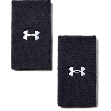 Under Armour UnisexAdult 6inch Performance Wristband 2Pack Black 001White One Size Fits All
