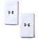 Under Armour UnisexAdult 6inch Performance Wristband 2Pack White 100Black One Size Fits All