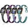 Laffav Bands Compatible with Fitbit Versa 3Versa 4Fitbit Sense bands for Women Men Slim Soft Silicone Sport Strap Replacement Wristband Small BlackPine GreenPurpleBlue Gray