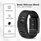 DADO Silicone Sport Replacement Band Compatible WHOOP 50 One Peak and Life Fitness Tracker Breathable Durable Comfortable Not for Whoop Gen 4 All Black LifeMG