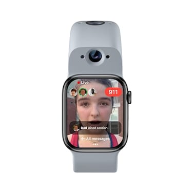 Wristcam Smart DualCamera Band for Apple Watch Apple MFi 8MP Sensor Full HD Video720P Sport Mode New Pro Image Stabilization WiFi IP68 Water Resistant Siri Integration
