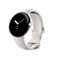 Google Pixel Watch 1st Gen Previous Model Android Smartwatch with Fitbit Activity Tracking Heart Rate Tracking Watch Polished Silver Stainless Steel case with Chalk Active band LTE