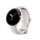 Google Pixel Watch 1st Gen Previous Model Android Smartwatch with Fitbit Activity Tracking Heart Rate Tracking Watch Polished Silver Stainless Steel case with Chalk Active band LTE