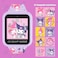 Accutime Sanrio My Melody Kuromi Kids Smartwatch with Touchscreen Features 10 Interactive Faces Camera for Selfies Voice Recorder Step Counter 26 Games Pink Silicone Strap Kids Interactive Fun Watch