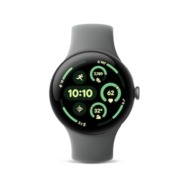 Google Pixel Watch 3 45mm 2024 Model Android Smartwatch Heart Rate Tracking Fitbit Advanced Running Fitness Insights 24Hour Battery Matte Hazel Aluminum Case Hazel Band WiFi