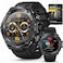 ALPHAGEAR Raptor PRO Smartwatch for Men Tactical Military Smart Watch 800mAh 21Day Battery Bluetooth Calling Voice Assistant IP68 5ATM Water Resistant for Android iPhone