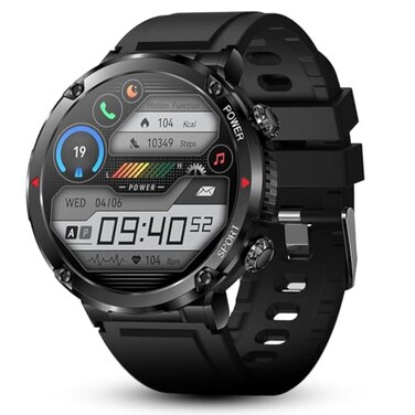 AlphaGear Bravo XL Smartwatch for Men Big Face Tactical Smart Watch Large Display 600mAh 18Day Battery Voice Assistant Bluetooth Calling Water Resistant for Android iPhone