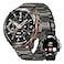 AMAZTIM GPS Smart Watch for Men 6 Satellite Positioning Compass Stainless Steel Body 50M Waterproof 470mAh ExtraLarge Battery AnswerMake Call 143 AMOLED Screen Compatible for Android iOS