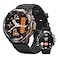 AMAZTIM GPS Smart Watch for Men 6 Satellite Positioning Compass Stainless Steel Body 50M Waterproof 470mAh ExtraLarge Battery AnswerMake Call 143 AMOLED Screen Compatible for Android iOS