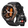 AMAZTIM GPS Smart Watch for Men 6 Satellite Positioning Compass Stainless Steel Body 50M Waterproof 470mAh ExtraLarge Battery AnswerMake Call 143 AMOLED Screen Compatible for Android iOS