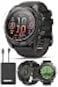 PlayBetter Garmin Fenix 8 AMOLED Sapphire 51mm Carbon Gray DLC Titanium Multisport GPS Smartwatch Bundle 14 Touchscreen Builtin LED Flashlight Charger Screen Protectors