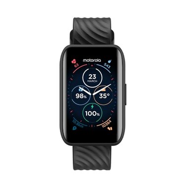 Motorola Moto 40 Bluetooth Smartwatch 10 Days Battery Life Google Fit Integration 15 Crystal Clear Display Heart Tracking inDepth Sleep Tracking iOS and Android Compatible Phantom Black