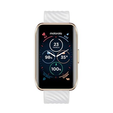 Motorola Moto 40 Bluetooth Smartwatch 10 Days Battery Life Google Fit Integration 15 Crystal Clear Display Heart Tracking inDepth Sleep Tracking iOS and Android Compatible Rose Gold