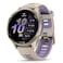 PlayBetter Garmin Forerunner 970 Soft Gold French GrayTranslucent Indigo Premium GPS Running Triathlon Smartwatch Bundle AMOLED LED Flashlight Portable Charger HD Screen Protectors