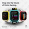 My Play Watch Space Invaders Retro Gaming Smart Watch Selective Tech Red Bezel NonConnected Builtin Space Invaders Game Custom Watch Faces Classic Arcade Sound IP67 Rating