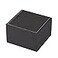 LETURE Luxury Black Single Watch Gift Box with Pillow PU Leather Wristwatch Display Case Organizer for Men