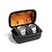 AUKURA 2 slots watch case for travel and storage hard Watch Roll Organizer holder for Men and Women with microfiber lining