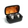 AUKURA 2 slots watch case for travel and storage hard Watch Roll Organizer holder for Men and Women with microfiber lining