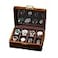 Bescott Solid Wood Watch Box 8 Slots With Glass Lid Walnut Collection Case For Men Women Luxury Wooden Display Organizer Storage Holder