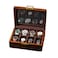 Bescott Solid Wood Watch Box 8 Slots With Glass Lid Walnut Collection Case For Men Women Luxury Wooden Display Organizer Storage Holder
