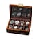 Bescott Solid Wood Watch Box 8 Slots With Glass Lid Walnut Collection Case For Men Women Luxury Wooden Display Organizer Storage Holder
