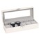 NEX Watch Case 6 Slot Leather Watch Box Display Case Organizer Glass Jewelry Storage
