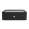 Wolf Designs WOLF Windsor 15Piece Watch Box Black Features 15 Watch Compartments Vegan Leather Exterior