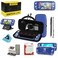 WDZREE Switch Lite Accessories Bundle Kit with Carrying CaseTPU Case Cover with Screen ProtectorCharging DockPlaystand Game Card Case USB Cable StylusThumb Grip Caps for Nintendo Switch Lite Blue