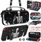 Gurgitat 9in1 Skull Skeleton Switch Case for Nintendo Switch Carrying Cases Storage Accessories Bundle Kit Thumb GripsGame HolderDockable SkinShoulder StrapSticker for Switch Travel Pouch Bag