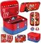 Gurgitat 9in1 Carrying Case for Nintendo Switch Travel Carry Cases Bundle Cute Boys Protective CoverThumb Grips Button CapsGame Card HolderDock Sticker Wrap Accessories Storage Bag for Switch 2017