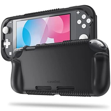 Fintie Case for Nintendo Switch Lite 2019 Soft Silicone Shock Proof AntiSlip Protective Cover with Ergonomic Grip Design for Switch Lite Console Black