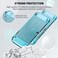 FANPL Improved Version Dockable Clear Case for Nintendo Switch OLED 2021 Protective Case Cover for Switch OLED and Joy Con Controller Strong and Durable Not Easy to Fall Off Blue