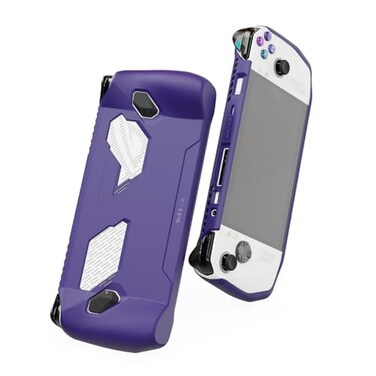 SkullCo. Skull Co GripCase for ROG Ally 2023 Model A Soft Protective Case with Textured Grips Full Protection and Stand ShockAbsorption NonSlip and AntiScratch Cover Design Galactic Purple